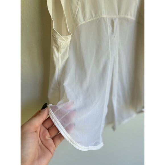 Zyia Active Womens Split Back Mesh Tank Top Scoop Neck Lightweight White Size XS - Picture 3 of 4
